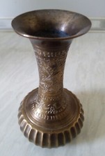 Messingvase, Handgefertigt aus