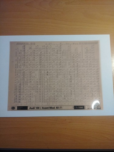 Ersatzteilkatalog microfiche - ersatzteilkatalog,