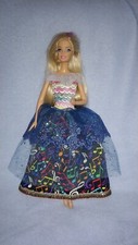 Barbie Kleid Puppen Glitzer