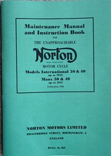 Norton Manx Wartungshandbuch