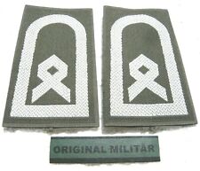 Aufschiebeschlaufen Heer Hauptfeldwebel weiß/oliv  Bw Dienstgradabzeichen