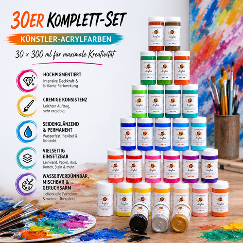 Acrylfarbe 300ml bella - acrylfarbe, arte