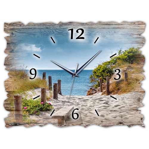 Holz wanduhr leise lautlos - holz,