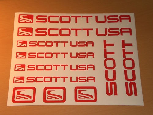 Scott usa aufkleber - scott, set