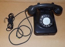 Bakelit Wählscheiben-Telefon Fernsprecher Post schwarz  W48 gut erhalten