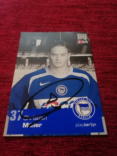 Hertha bsc autogrammkarte - bsc,