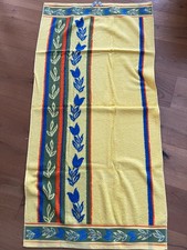 Duschtuch gelb blau Tulpen unbenutzt