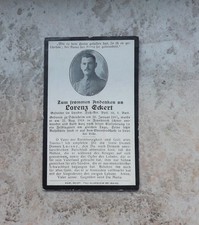 Sterbebild 1 WK  Gefreiter im