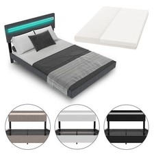 Schwebebett Doppelbett Bett Matratze Polsterbett Bettgestell Jugendbett Juskys®