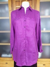 NEU* PUBLIC* schicke Bluse* edles Leinen* schönes kräftiges Lila*  Gr. 40