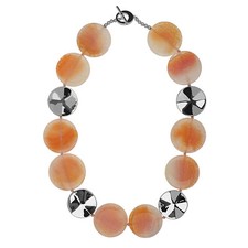 Ladies necklace real silver - ladies,