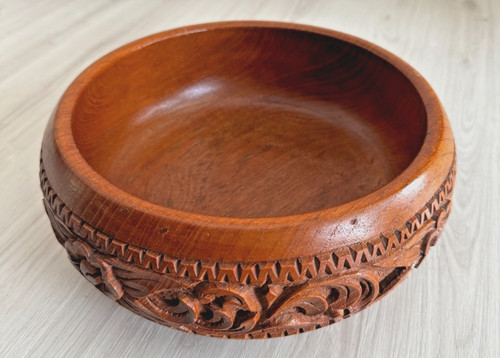 Teak holzschale schüssel 60er - teak,