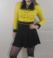 Minikleid 1960er S / M Gelb