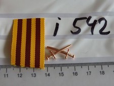 Bandspange DDR Auflage Kampforden Schwerter bronze mit Bandstück (i542)