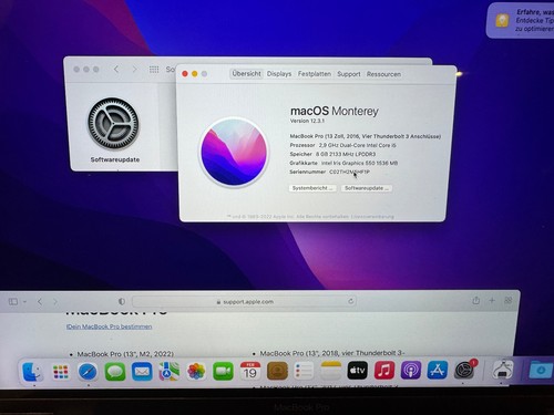 Macbookpro 2016 zoll 8gb - 2016, 13