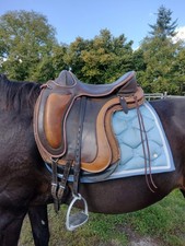 Barefoot Sattel Barydale  Gr.2 braun Baumlos Physiopad mit SteigbügelriemenBügel