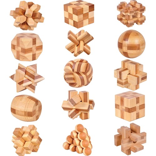 Holz knobelspiele spielset - holz, 15