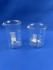 Becherglas 250 mL hohe & niedrige Form JENAer Glas 2 Stk. Laborglas Laborzubehör