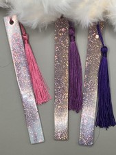 Lesezeichen Neu Resin Handmade 13,5 cm Glitzernd