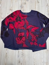 Desigual pullover langarm blau - pullover,