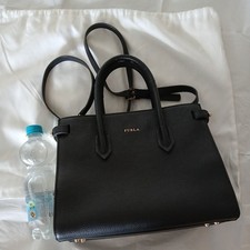 Furla handtasche schwarz leder - handtasche,