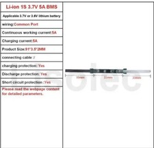 1S BMS 5A 3.7V 18650 Li on