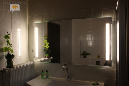 Led badspiegel spiegel - led, nach