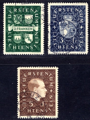 Liechtenstein 1939 183 185 - 1939, 183-185
