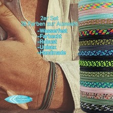 2er Set Surfer Armband Herren Damen | Verstellbar | Handmade Boho Schmuck
