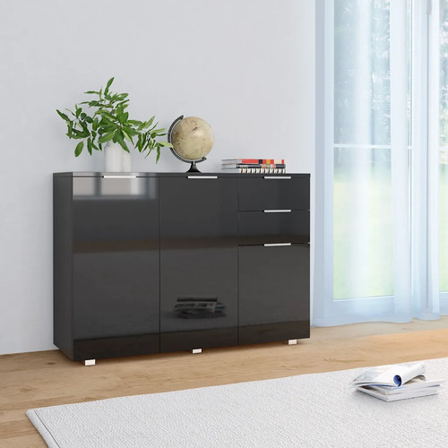Sideboard hochglanz schwarz - sideboard,
