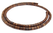 😏 Goldregenholz Perlen Walzen ca. 5 mm Strang Spacer Natur Holzperlen 😉