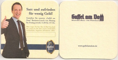 Gaffel kölsch bierdeckel - kölsch,
