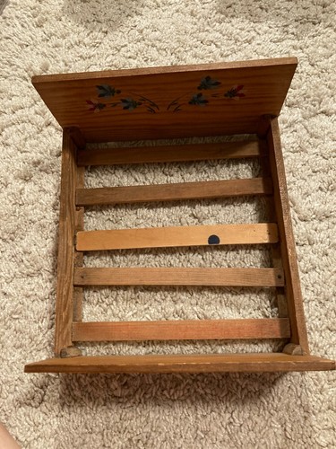 Puppenbett antik holz mit - antik,