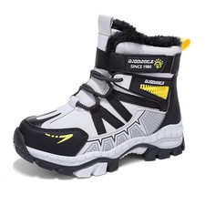 Kinder-Schneestiefel, Wintermode, Warm, Plüsch, Rutschfest Wanderschuhe, Jungen,