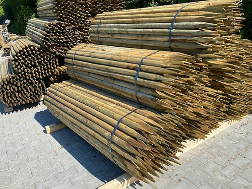 Holzpfosten 2 m - st., rund