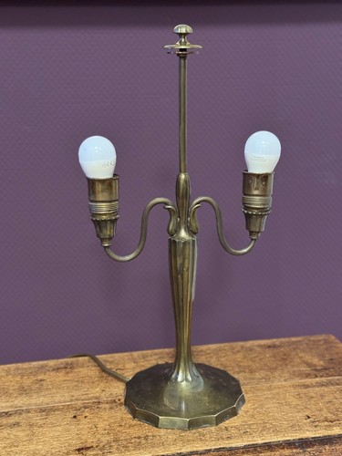 Tischlampe bronze 2flammig - bronze,,