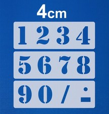 Schablone Nr.5 Zahlen 4cm hoch