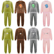 Schlafanzug Kinder Hausanzug Flanell Zweiteilige Pyjama Set Oberteile Pyjamahose