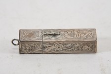 C26M79- Silber 900 Lippenstifthalter fein graviert und gepunzt