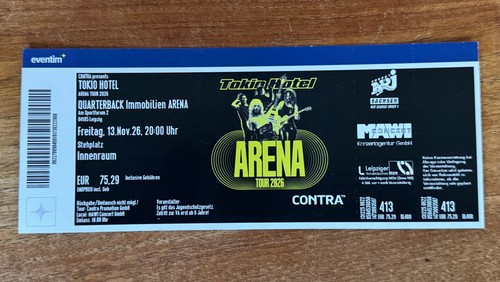 Tokio hotel arena - arena, 2026