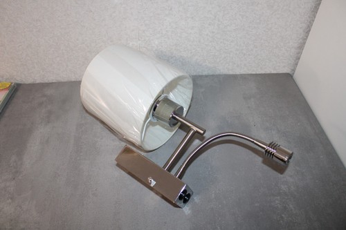 Wandlampe mit chrom weiß - mit,