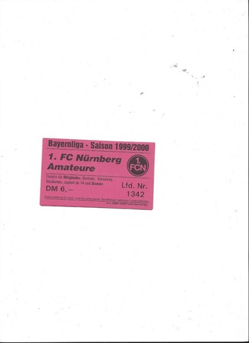 Sammler ticket fc nürnberg - ticket:, 1.fc