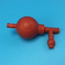 Pipettierball verlängert mit 3 Ventilen bis 50ml Pipette Saugball