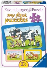 Ravensburger Kinderpuzzle - 06571 Gute Tierfreunde - my first puzzle mit 3x6 T