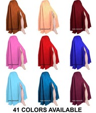 Bauchtanz Satin Damen Halbrund Rock Einseitig Schlitz Rock Tribal Dance S15