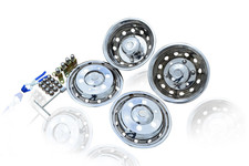 16'' Edelstahl Radkappen Satz Von 4 Für Iveco Daily Heavy 2006-2014