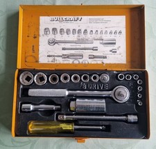 Bullcraft Steckschlüsselsatz; vollzählig; 20 Teile; Chrom-Vanadium; Zustand TOP