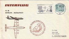 DDR, Interflug Erstflug IL 18 Berlin - Budapest