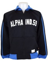 Alpha Industries Trainer Jacke Sportjacke Heritage Schwarz | Blau | Weiß 6011
