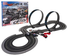 Kinderrennbahn Auto Rennbahn 5m lange Set Rennstrecke Looping 2Joystick 2 Autos
